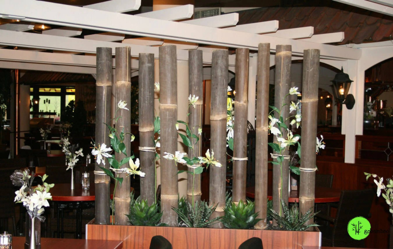 inspirace bambusový plot